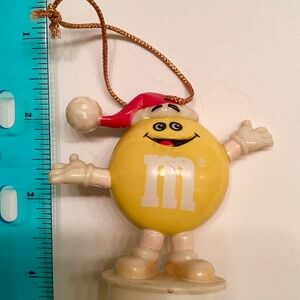 1988 … YELLOW M&M Candy Tube Top ornament